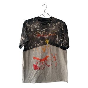 Stevie Ray Vaughan Tan and Black Graphic T Shirt Men’s Size Medium Tee NEW